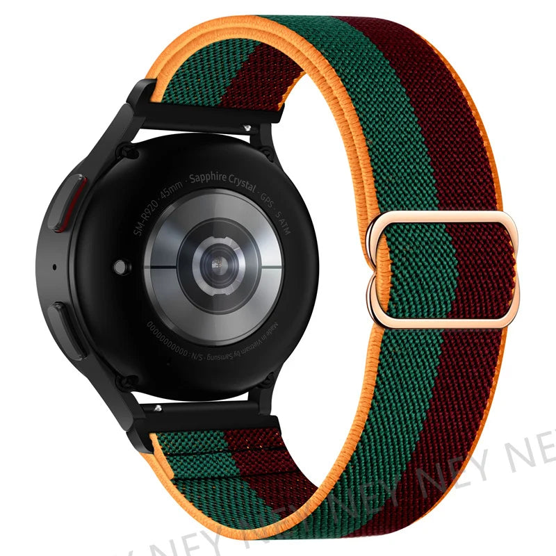 Shiny Pride Band For Samsung Galaxy Watch 6-7-4-5 pro-4 classic-Active 2 Elastic bracelet huawei watch gt 2 gt2 20mm 22mm Strap