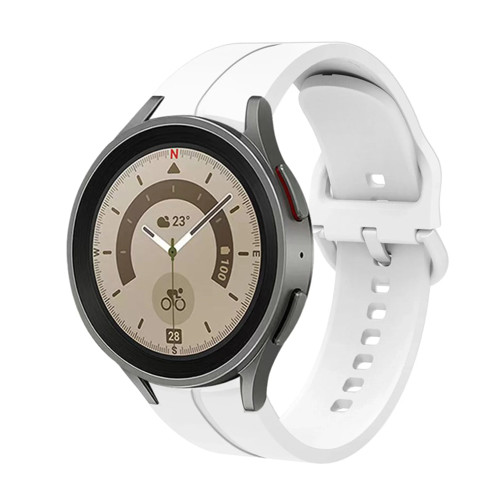 No Gap Silicone Strap For Samsung Galaxy Watch 6/4 Classic 47mm/43mm 5 Pro 45mm Bracelet Band For Galaxy Watch 7/6/5/4 40mm 42mm