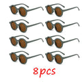 Children's sunglasses, inset style  round frame, 1-7 year old baby sunglasses, sun shading, sun protection