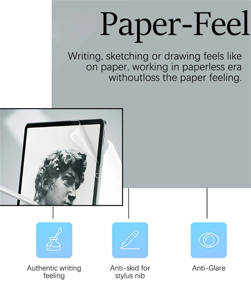 3Pcs Paper Feel Like Screen Protector for Xiaomi Pad 7 Pro 11.2 Xiaomi Pad 6 6s Pro 12.4 Film No Glass