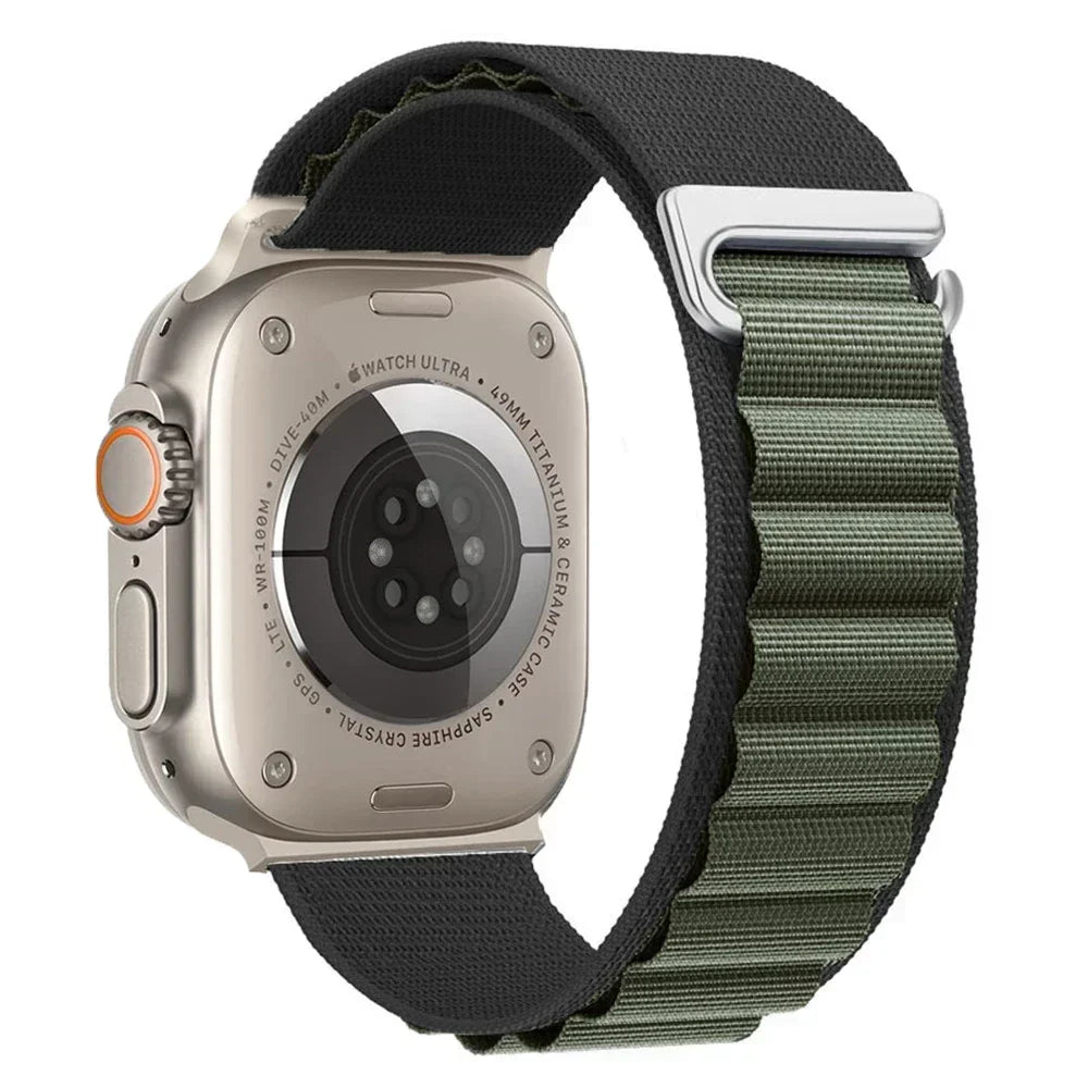 Alpine Loop Belt For Apple Watch Ultra 49mm 11 10 9 8 7 10 46mm 42mm 45mm 41mm Nylon Band iWatch Series 6 5 4 SE 44mm40mm Correa