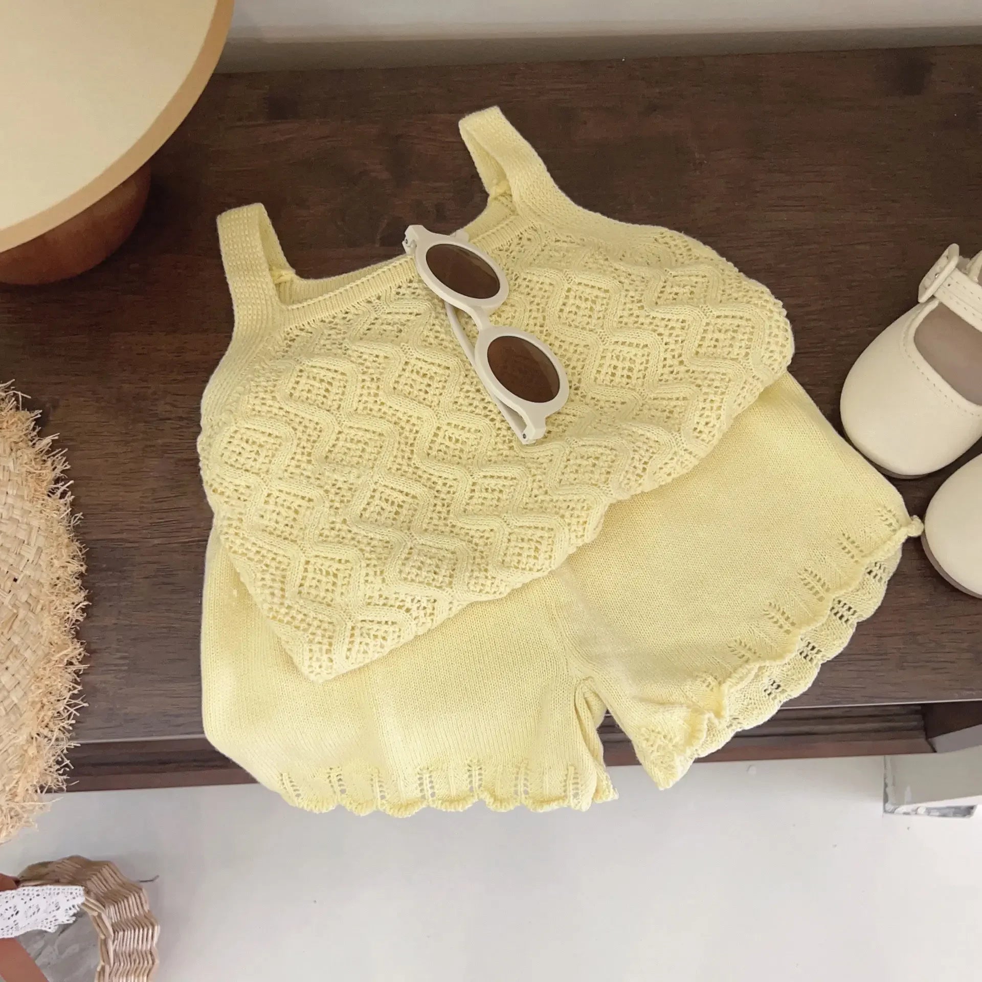 Girls Summer Clothes Sets Solid Color Clothes for Girls Vest + Short Costumes for Girls Toddler Children Tracksuits