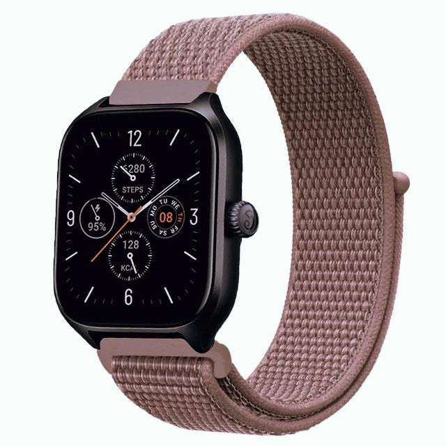 20mm 22mm Nylon Loop Strap for Amazfit GTR 47mm/GTR4 3 Pro/GTS 4 mini/3 Bracelet for Amazfit Balance 3 2/bip 5 6 Max/Stratos 2 3