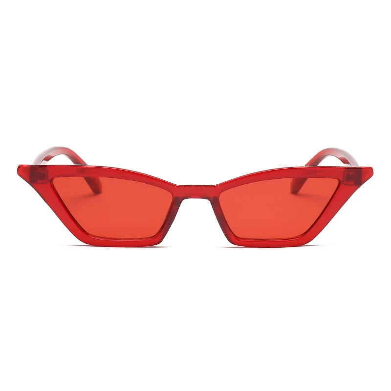 Protective Glasses Cat Eye Sunglasses Women Narrow Frame Design Sun Glasses Multi Color Frames Shades Ladies Sunglass UV400