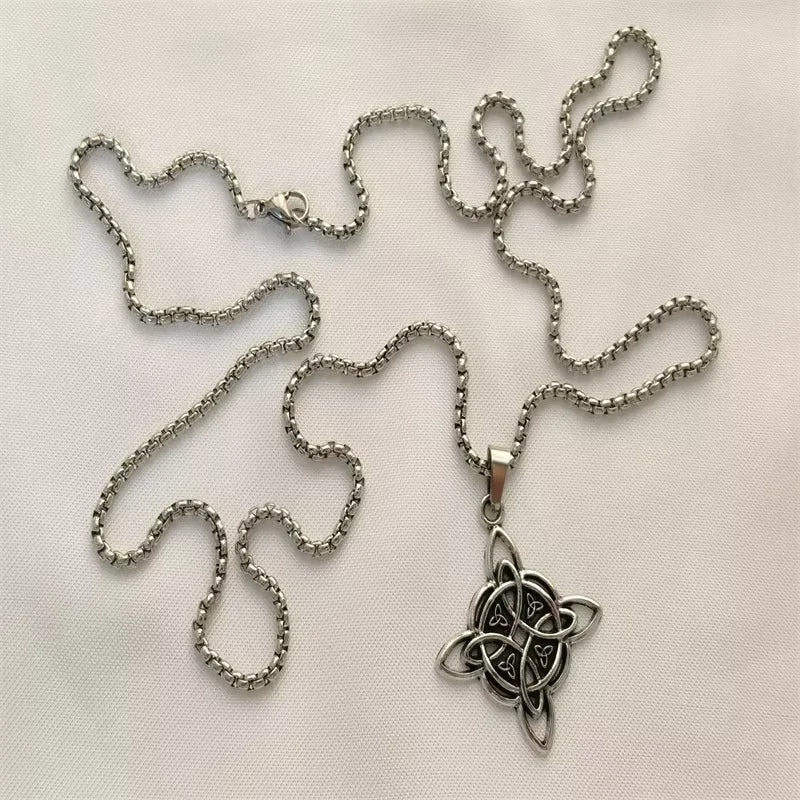 Vintage Cross Pendant Necklace Unisex Versatile Simple Long Sweater Chain Hip Hop Accessory
