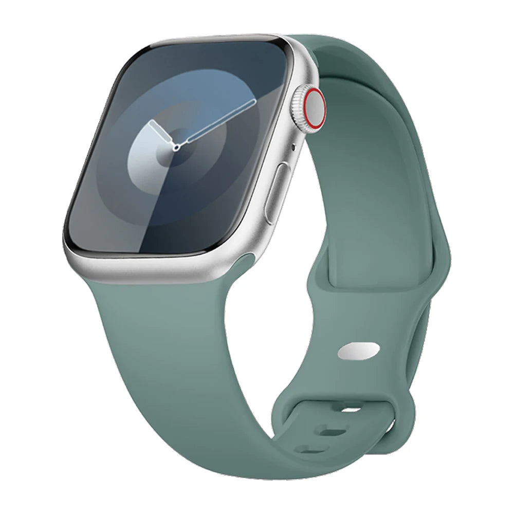 Strap for apple watch band 40mm 44mm 45mm 49mm 41mm 46mm 42mm silicone correas bracelet iwatch series 3 5 6 7 8 9 ultra 2 se 10