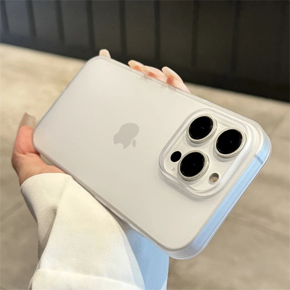 Soft Matte Candy Transparent Phone Case For iPhone 18 17 16 15 14 Pro Max Plus 13 12 11 XR XsMaxShockproof Silicone Bumper Cover