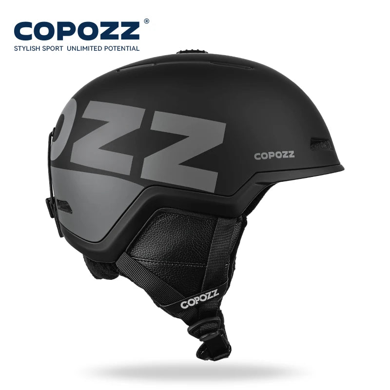 COPOZZ Winter Ski Snowboard Helmet Half-covered Anti-impact Safety Helmet Cycling Snowmobile Skiing Protective For Adult And Kid