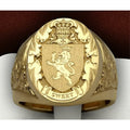 Simple Fashion Niche Domineering Crown Lion Ring Royal Seal Personalized Domineering Street Fashion Party Men's Ring Accessories