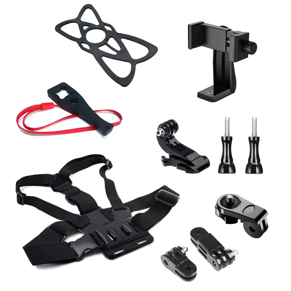 Adjustable Chest Strap Mount Harness Holder For GoPro Hero 13 12 11 10 9 Insta360 SJCAM AKASO DJI Osmo Action Camera Accessories