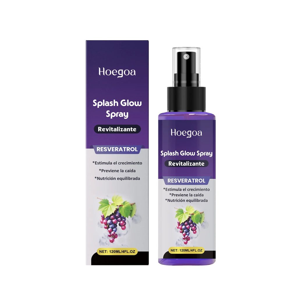 Resveratrol Hair Care Spray Anti Baldness Hair Growth Hair Thickening Repair Damaged Curly Hair Reduce Hair Loss Hair Care Serum