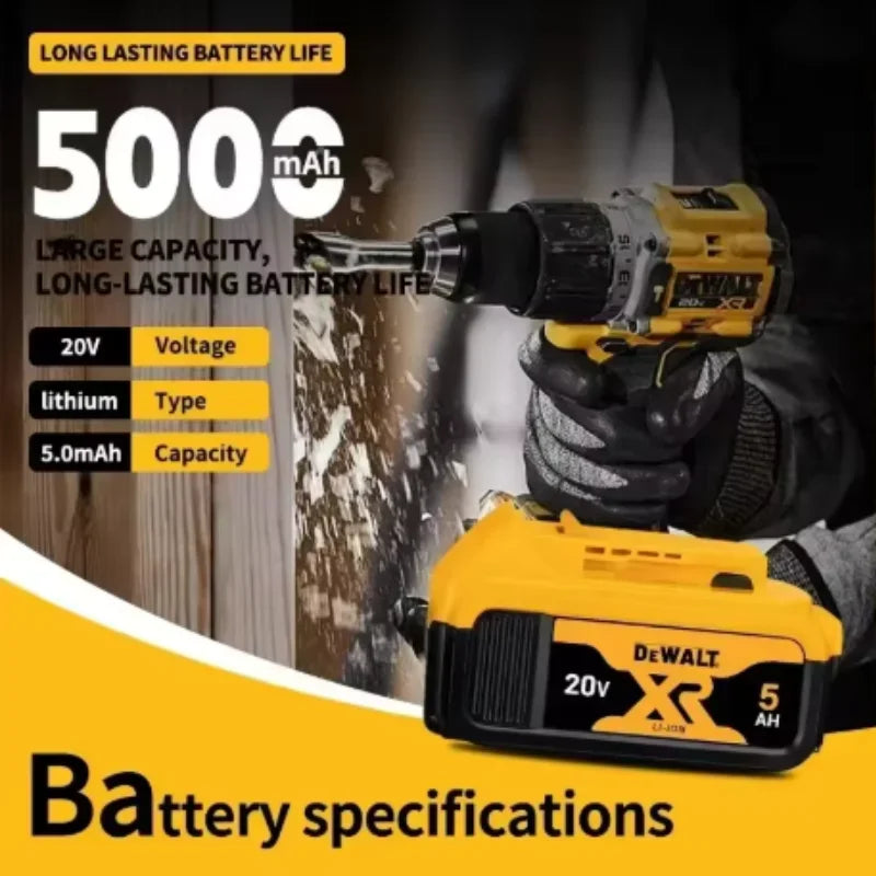 DeWALT 100% Original Battery 20V/60V 9000mAh MAX FlexVolt for DCB200 DCB205 DCB206 DCB209 DCB182 Power Tool Battery Air Transpor