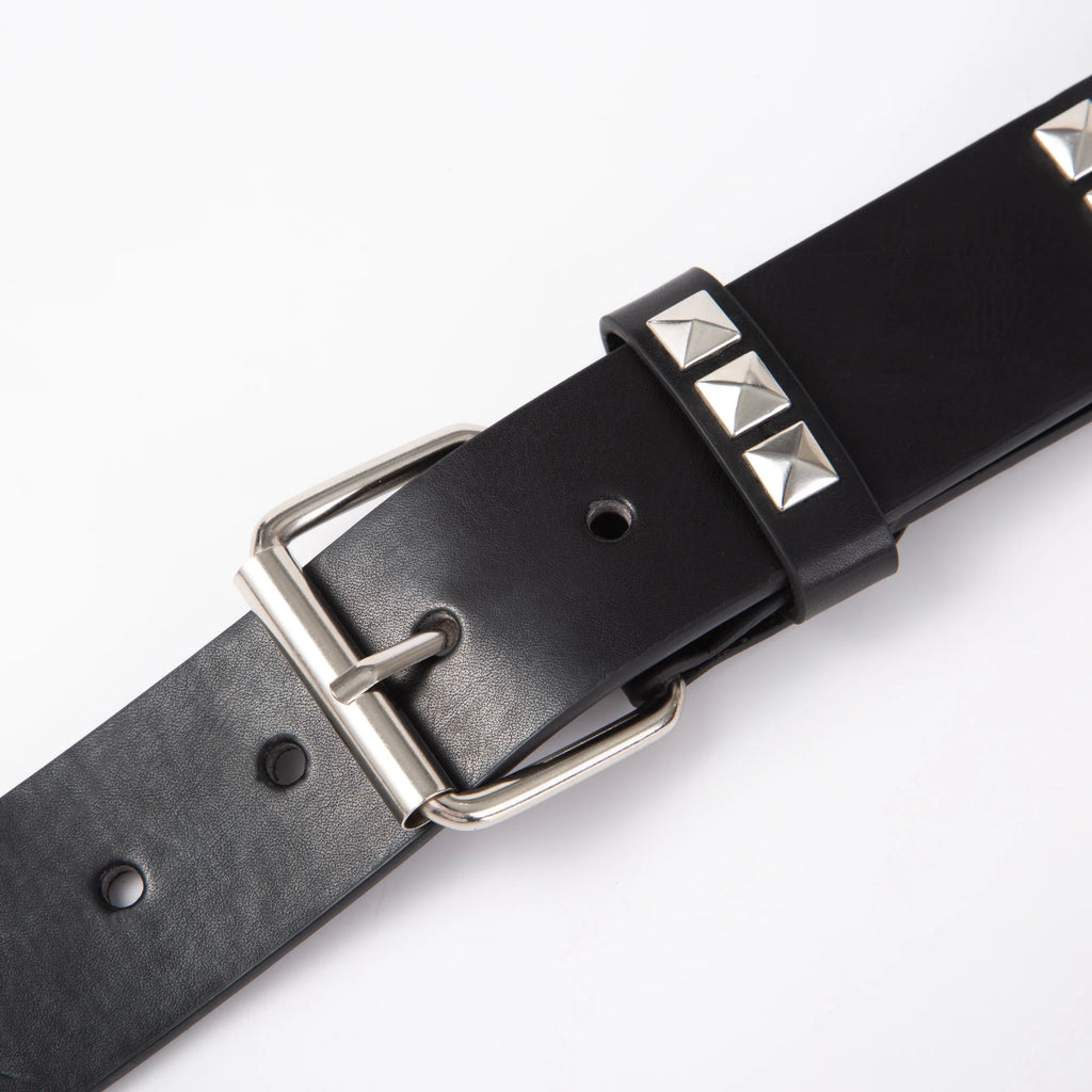 Square Beaded Rivet Belt Pyramid Punk Belt Fashion All-in-One Leather Belt