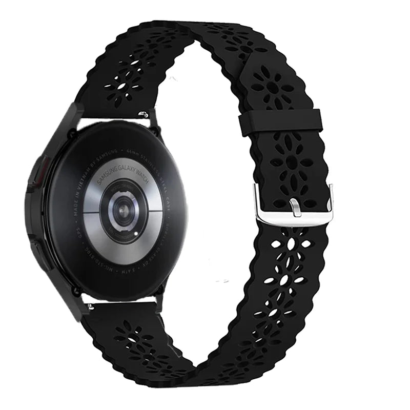 Sport Lace band for samsung galaxy watch 4/5/5 pro/6 classic/Active 2 silicone 20mm 22mm strap women bracelet huawei gt 4-3-2-2e