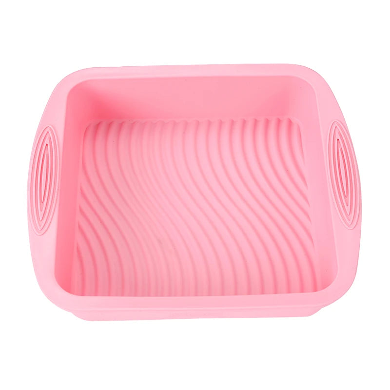 FAIS DU Pink Nonstick Silicone Bakeware Set Baking Cake Pan for Pastry Cake Muffin Cupcake Bread Molds Baking Accessories Tools
