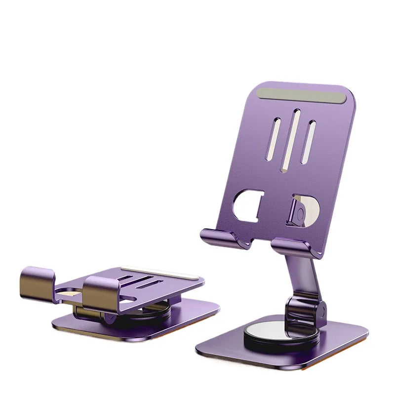 Metal 360 Degree Rotating Mobile Phone Tablet Pc Stand Lazy Portable Foldable Stand Mobile Phone Stand K61 Live Stand Expansion