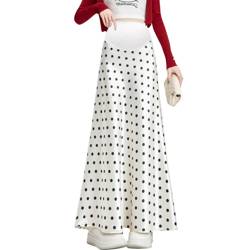 French Style Retro Maternity Skirts Adjustable Waist Pregnant Woman Fishtail Skirts Slim Hips Pregnancy Trumpet Mermaid Skirts