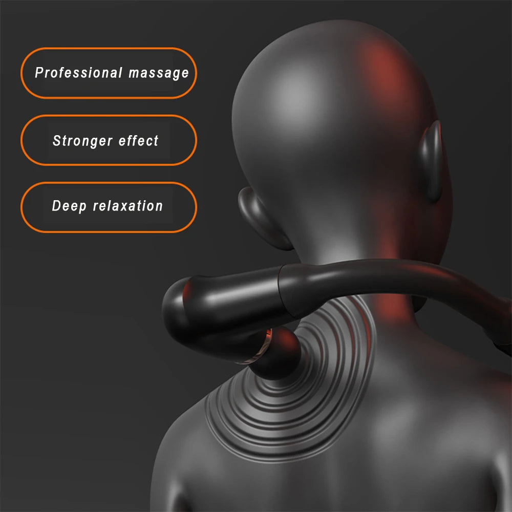 Fascia Gun Handle Elbow 3 Modes 6 Gears Adjust Muscle Relaxation Massage Percussion Hammer for Athletes