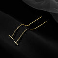 Exquisite Butterfly Long Tassel Earrings Two Ways To Wear Rhinestone Drop Earings For Women Party Wedding Jewelry Gifts K-
