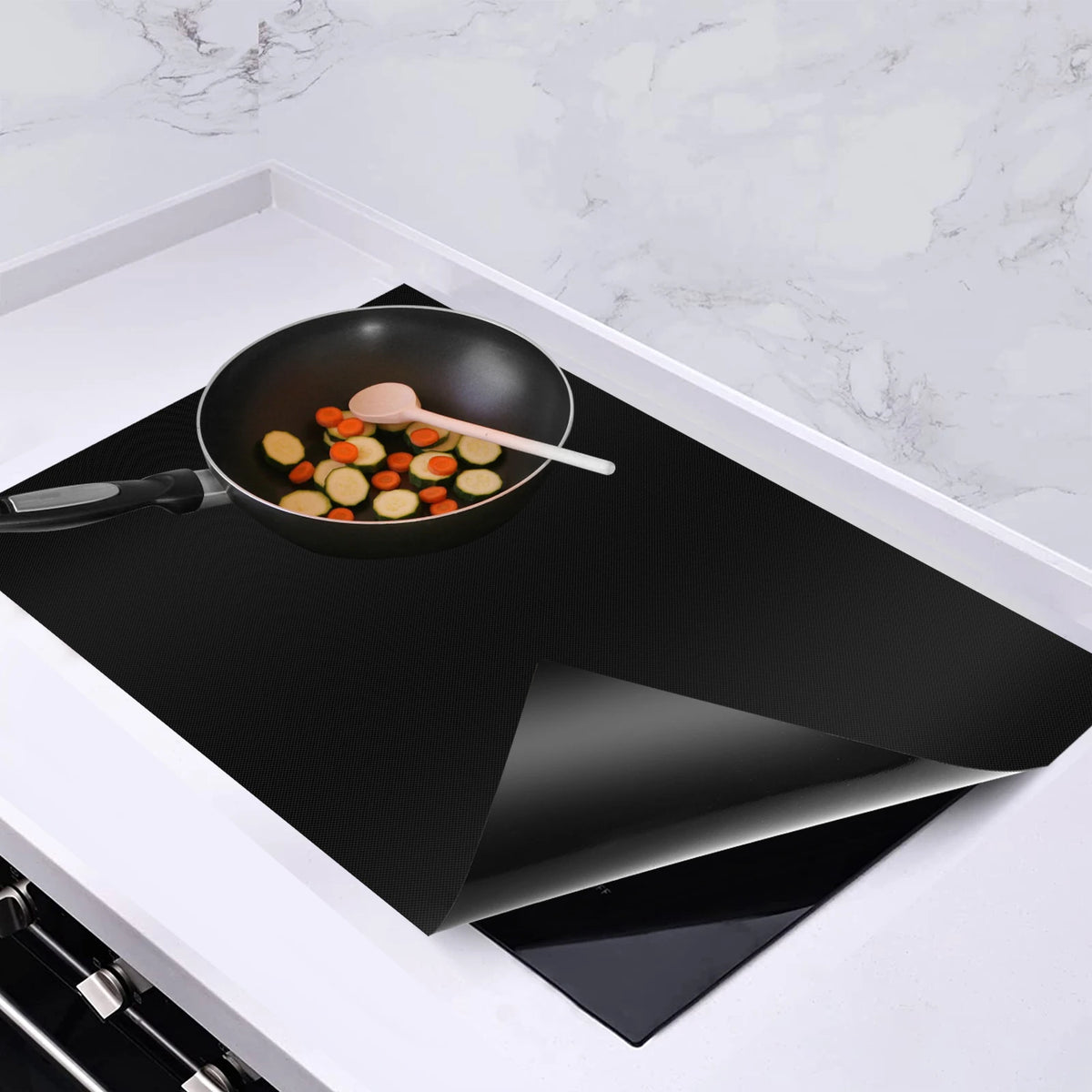 Induction Cooker Cover Silicone Mat Anti-Scratch Electric Stove Mat Multi-use Stove Top Cover Cooktop Protector Kitchen Gadgets