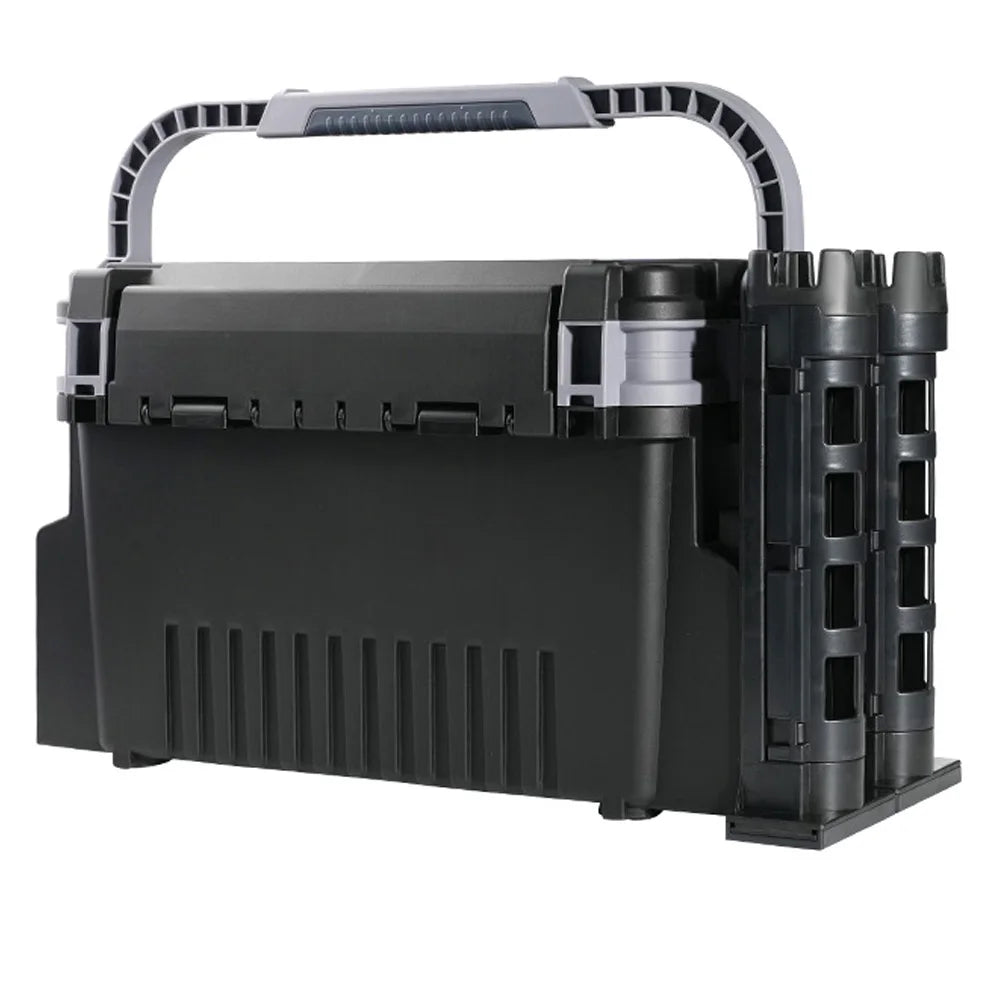 Large Fishing Tackle Box Multifunction Capacity Stand Rod Holder Cup Holder High Quality Plastic Egi Box Fishing Box