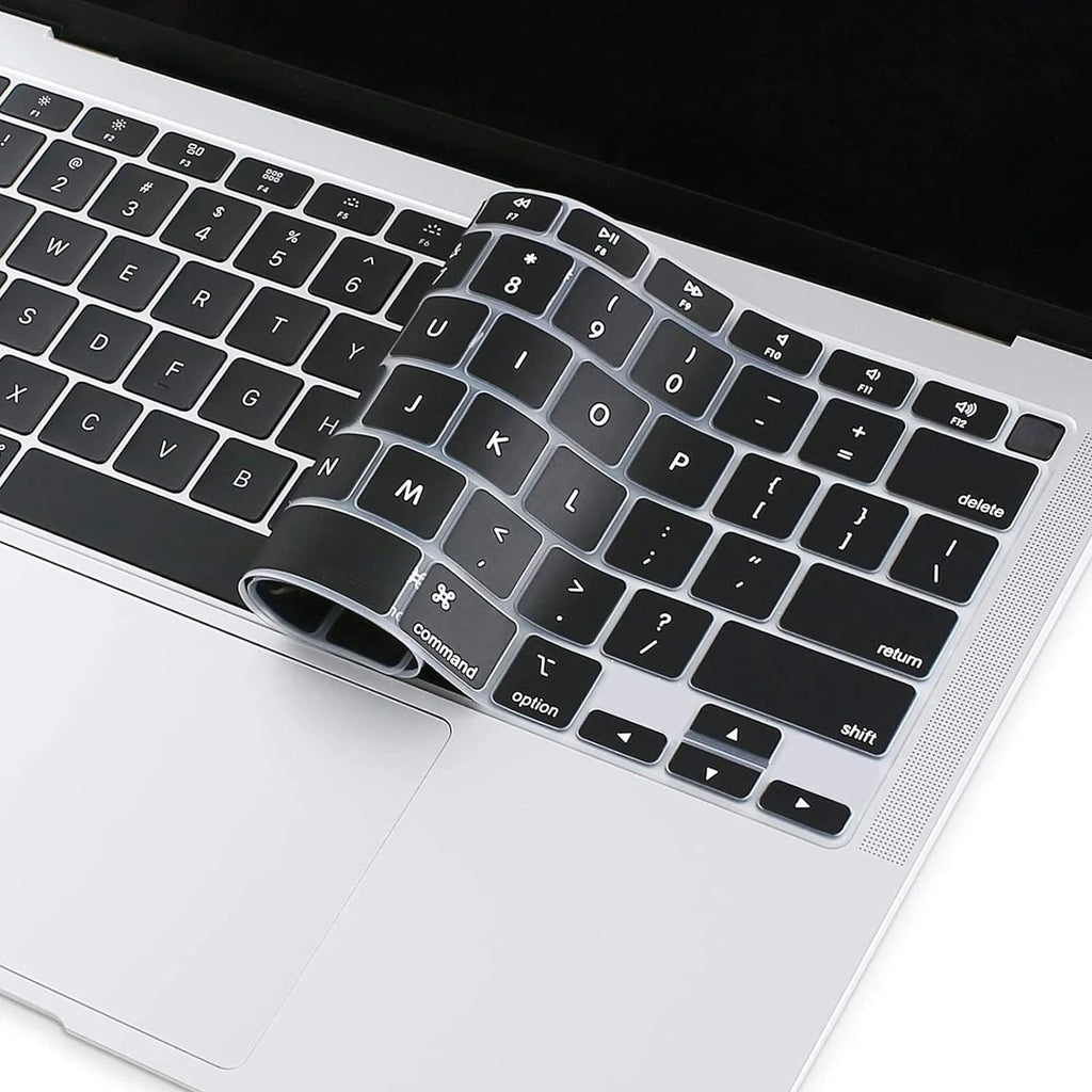 Keyboard Cover For MacBook Air 13 inch 2022 2021 2020 Release A2337 M1 A2179 with Touch ID Waterproof Protective Silicone Skin