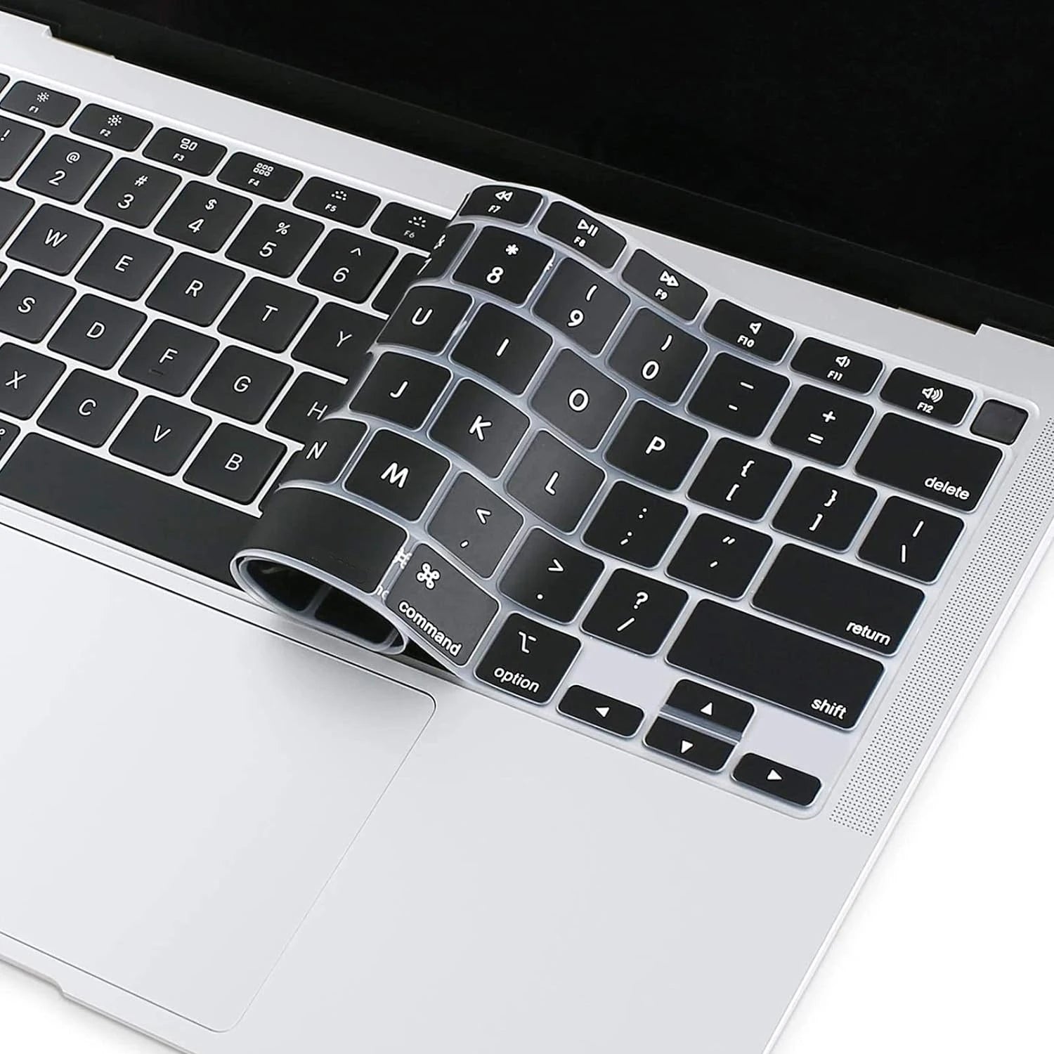 Keyboard Cover For MacBook Air 13 inch 2022 2021 2020 Release A2337 M1 A2179 with Touch ID Waterproof Protective Silicone Skin