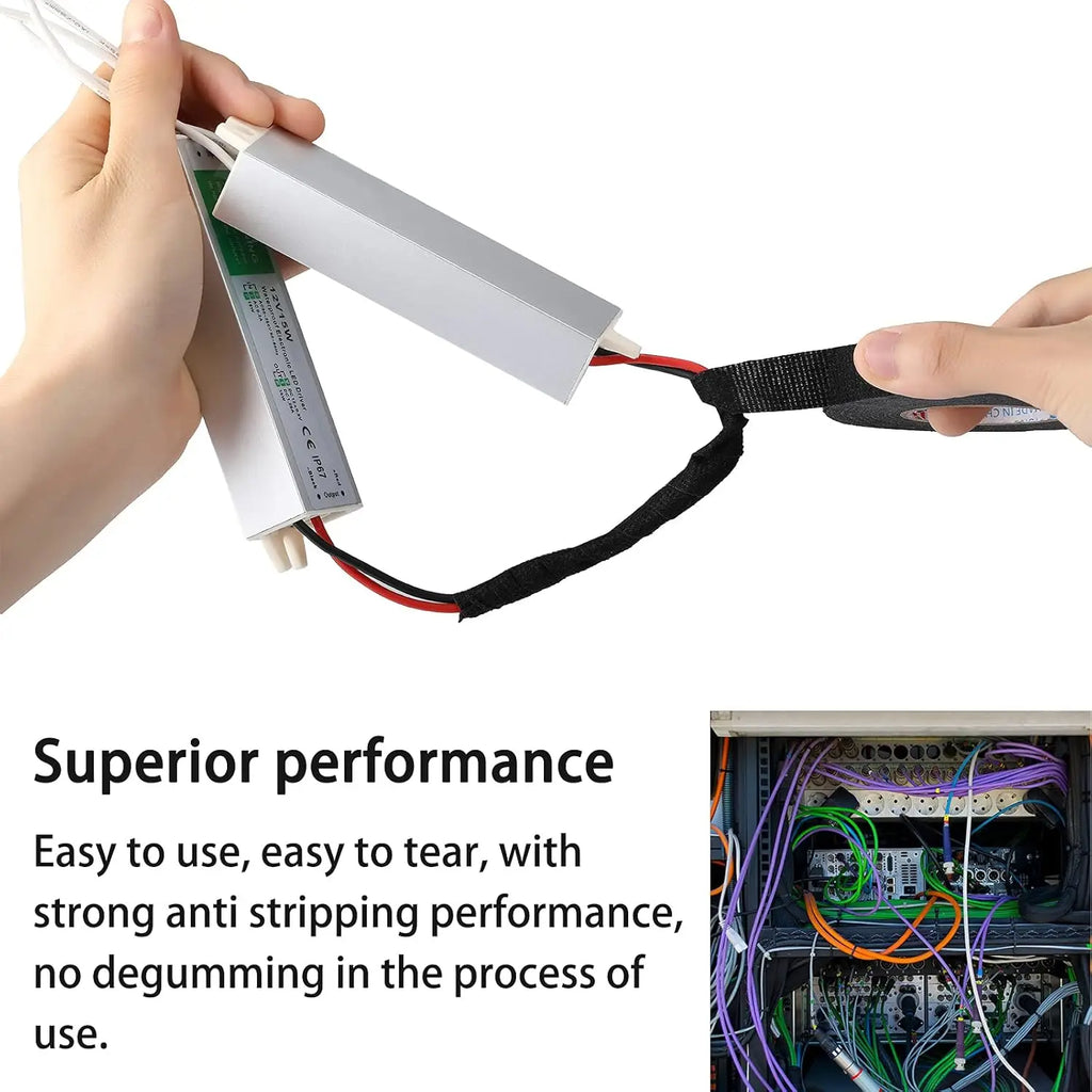 Car Cable Harness Wiring Fabric Loom Electrical Heat Tape Resistant Wiring Bundle Tape Coroplast Adhesive Automotive Cloth Tape