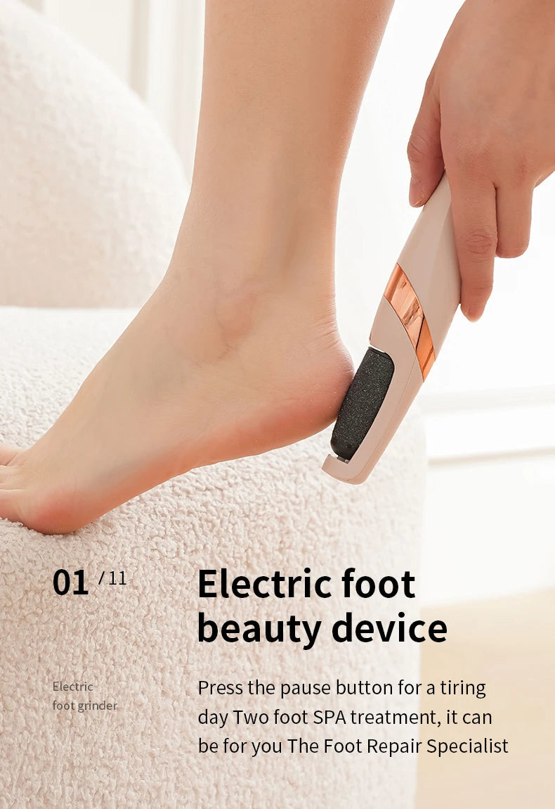 Automatic Electric Foot Grinder Pedicure Callus Remover - Dead Skin Removal Foot Beauty Machine for Personal Hygiene
