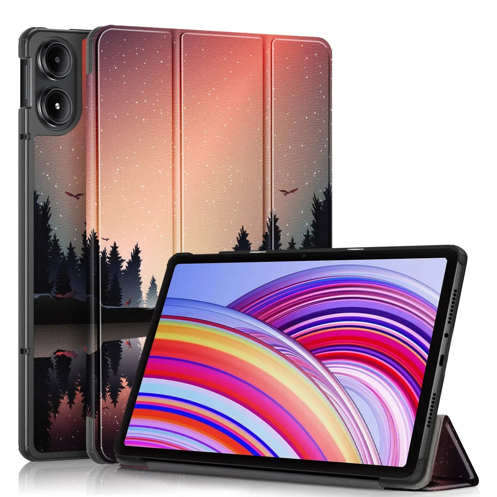 2024 Tablet Case For Xiaomi Redmi Pad Pro 12.1 inch Tri-Folding Stand Smart Leather Cover For Redmi Pad Pro 12.1" Funde tablets