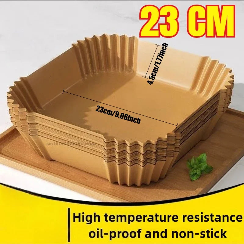 Non-stick Air Fryer Paper Liner-for Baking Microwave-Air Fryer Accessories Aerogrill Parchment for Home and Kitchen Baking Tools