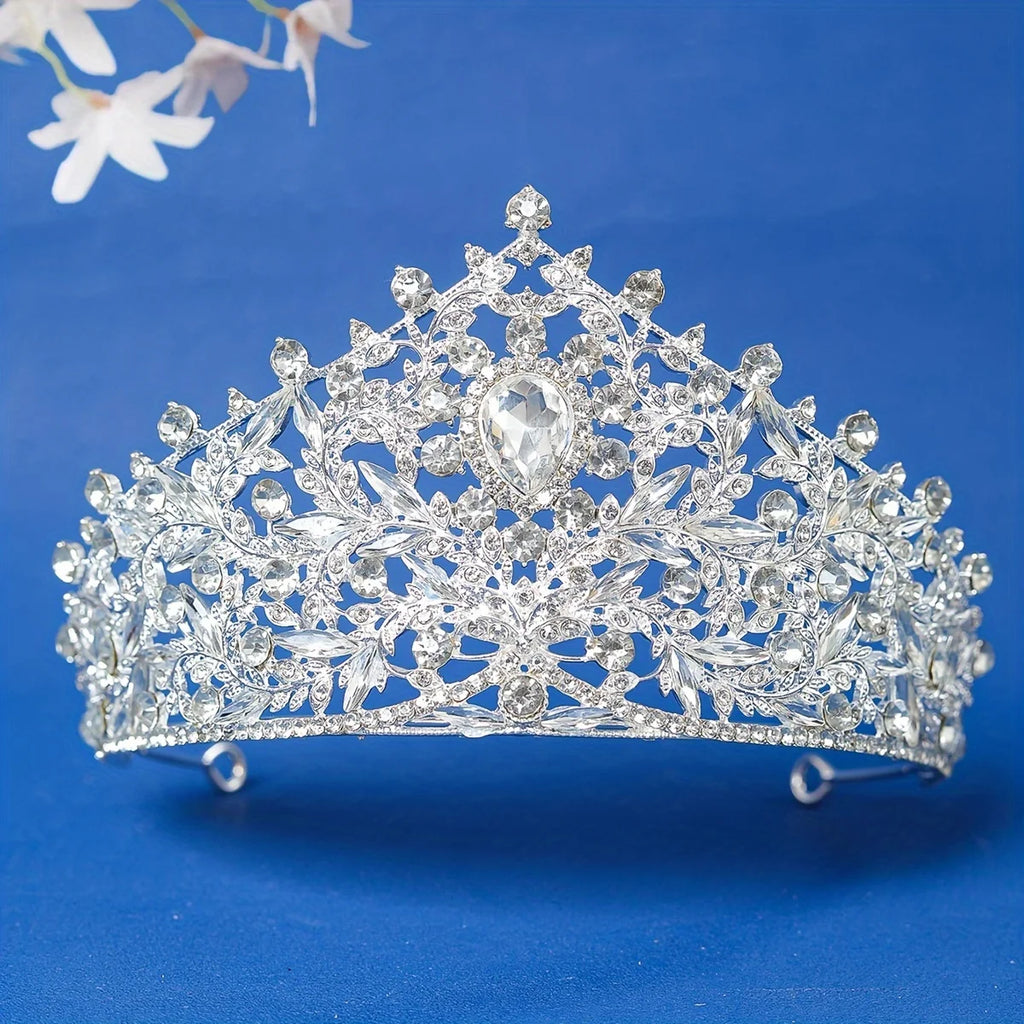 Baroque retro Crystal Bridal Tiara Crowns For Women Bride Queen Princess Diadems Wedding Hair Accessories
