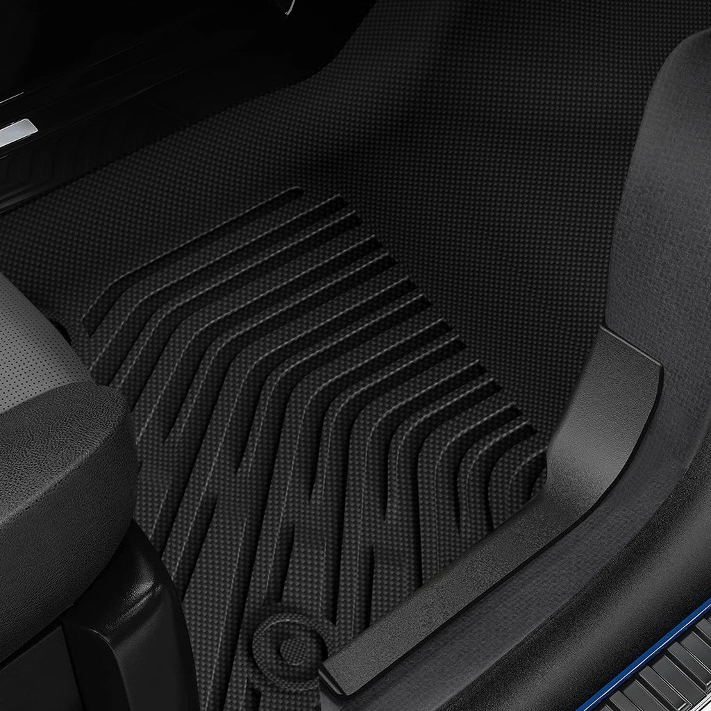 3Pcs Set Car Floor Mats for Sierra Silverado 1500 2019-2024 All Weather Automotive Floor Mats Waterproof Heavy Accessories