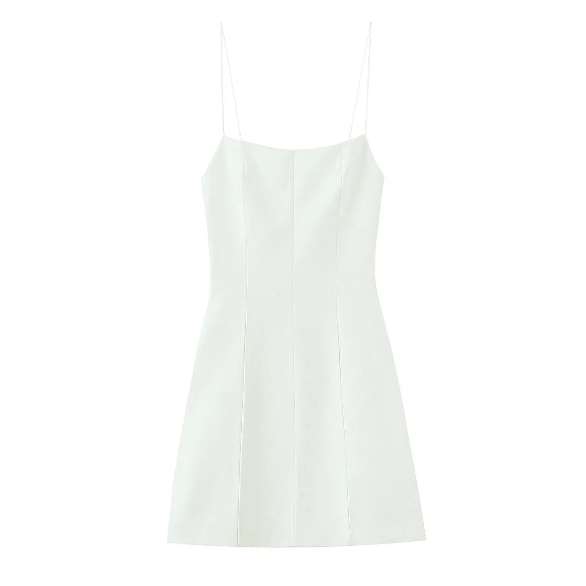 HH Woman New Fashion Back Bow Decoration Zipper Solid Sling Dress Summer Women Sexy Sleeveless Backless Party Mini Dress