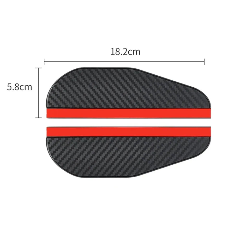 4/2PCS Car Rearview Mirror Rain Eyebrow Carbon Fiber Rain Shield Sun Shade Clear Vision Protector for Auto Mirror Accessories