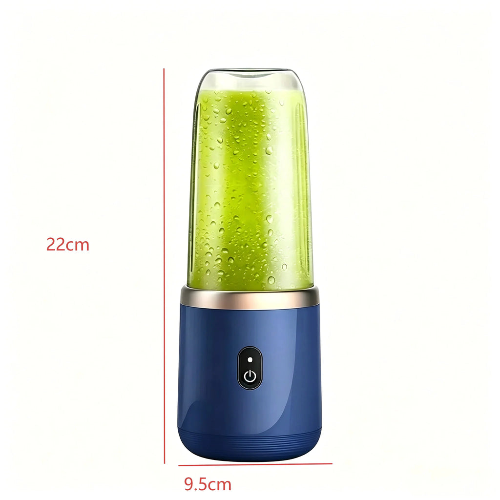 Portable Mini Blender Cup, USB‑C Rechargeable Personal Electric Juicer, Small Fruit Smoothie Mixer for Travel Home Car Outdoor Use