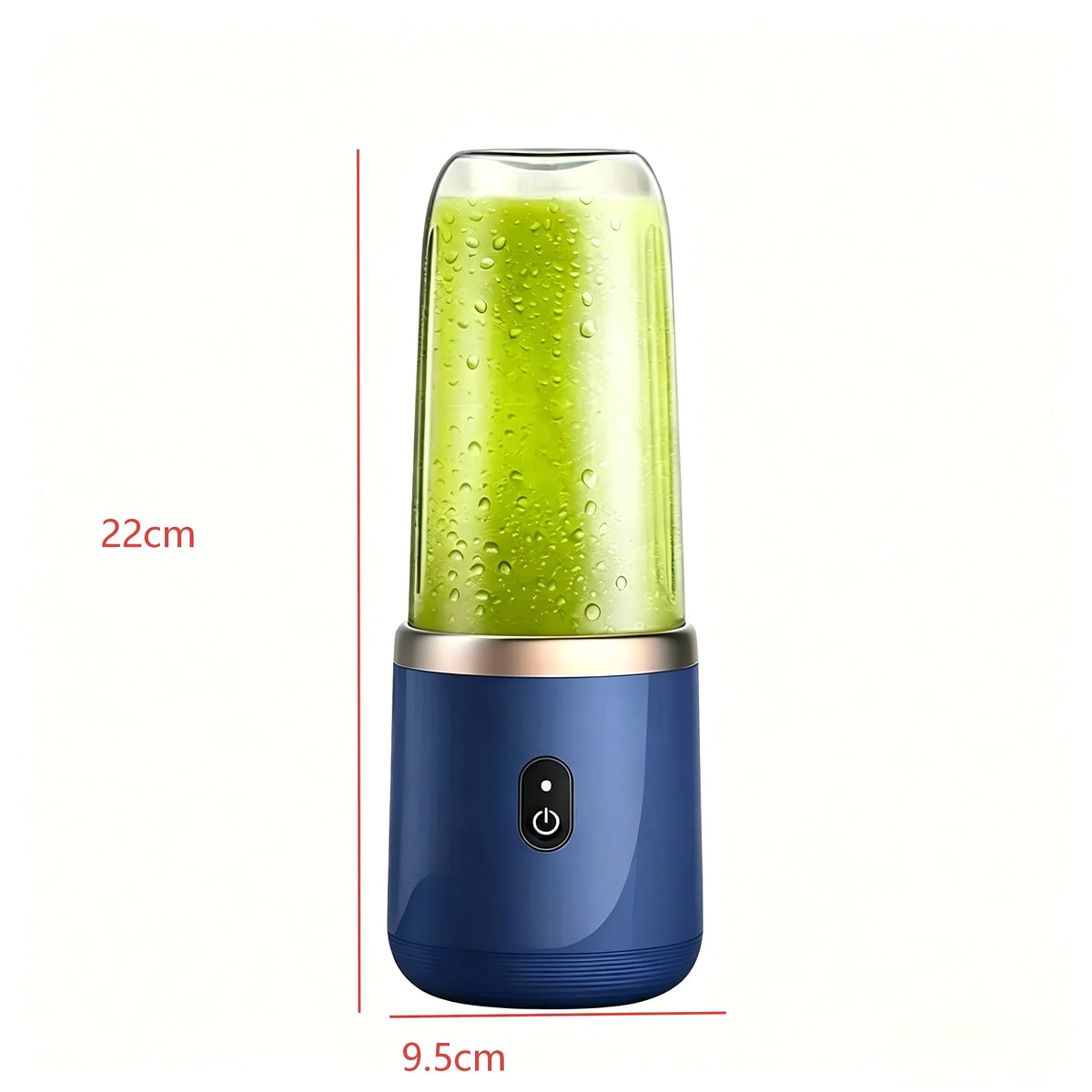 Portable Mini Blender Cup, USB‑C Rechargeable Personal Electric Juicer, Small Fruit Smoothie Mixer for Travel Home Car Outdoor Use