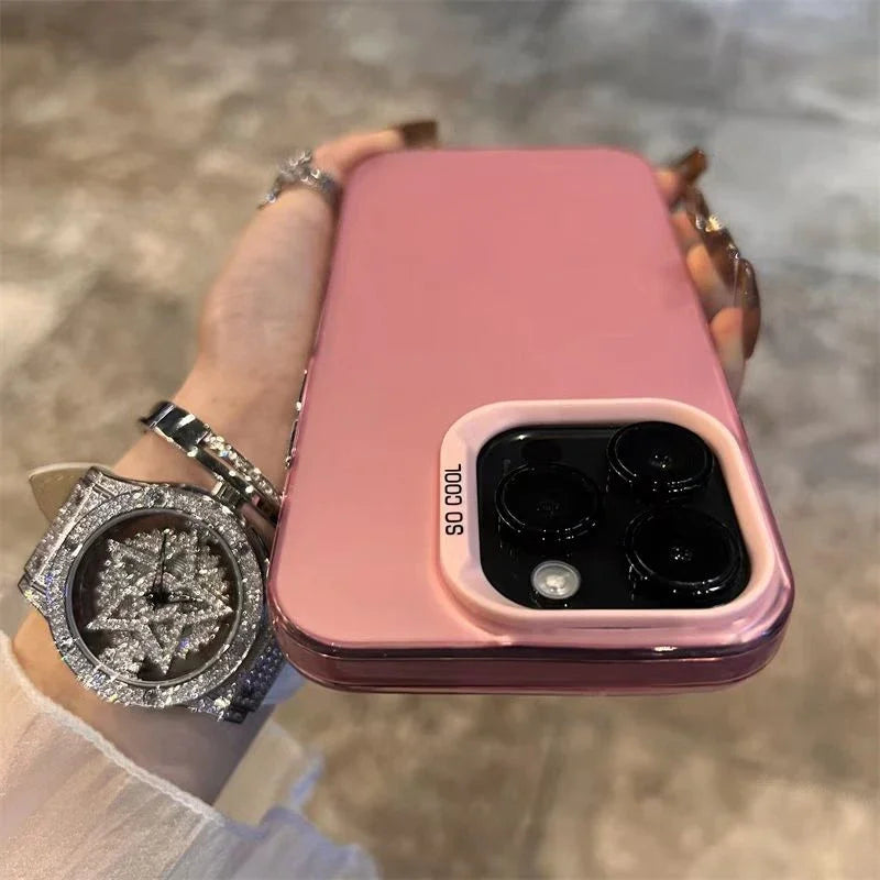 Luxury Matte Phone Case For iPhone 11 12 13 14 15 16 Pro 17 Max Plus 17 Air  Shockproof Back Bumper Cases Cover