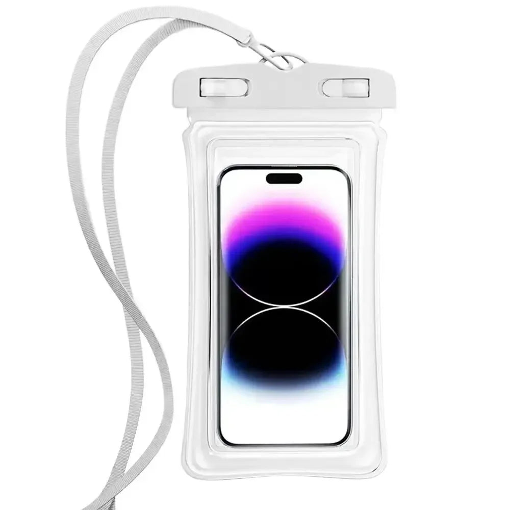 Transparent Waterproof Phone Case Touch Screen Under 7.0 Inches Mobile Phone Cover with Lanyard Phone Sealed Bag Swimming&Diving