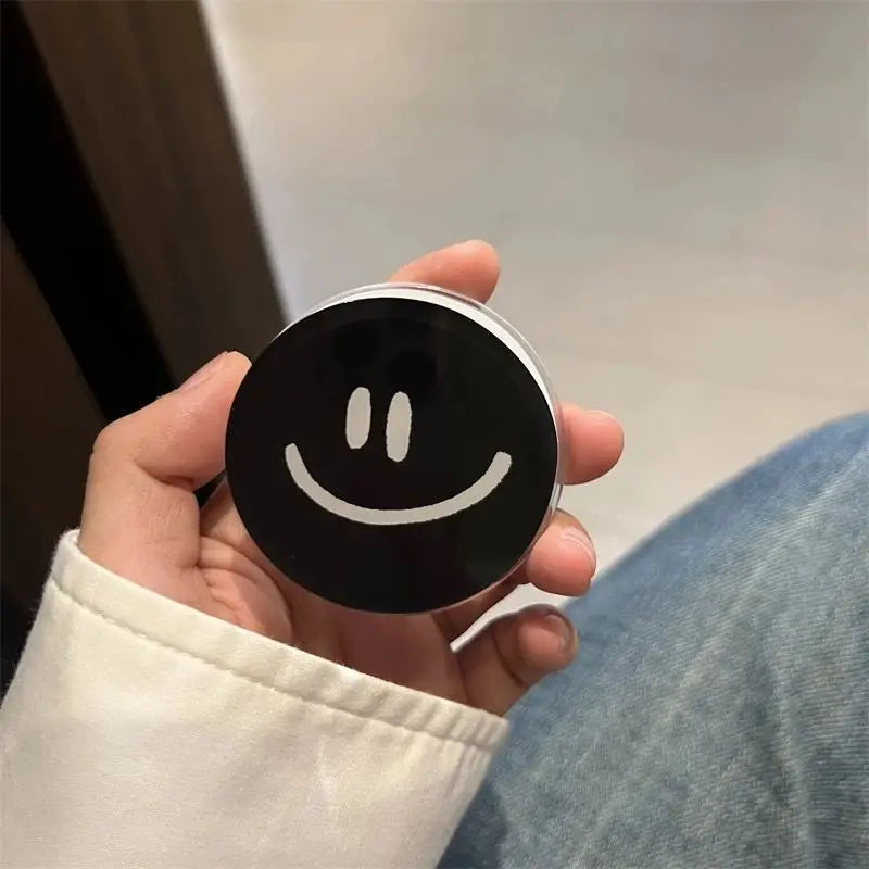 Korean Style Ins Smiling Flower Magsafe Magnetic Suction Phone Airbag Holder Detachable Rotatable and Extendable