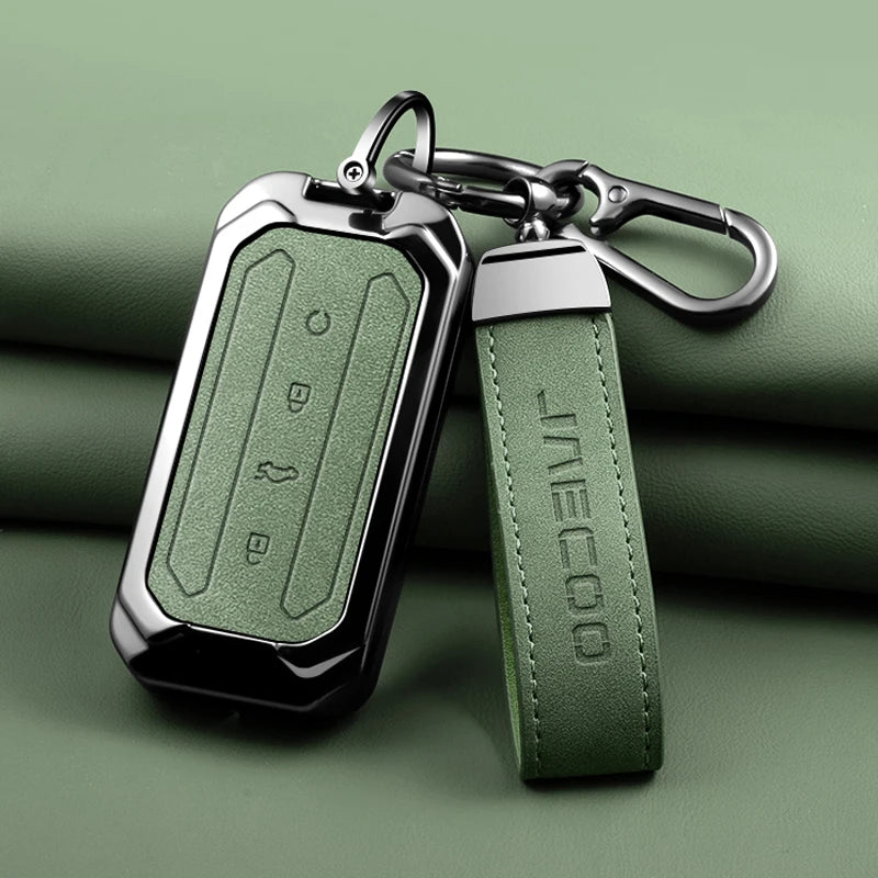 Zinc Alloy Car Key Protective Cover, Suitable for Chery Jaecoo J5 J7 5 7 2025 2026 Keychain and Keyring Car Interior Accessories