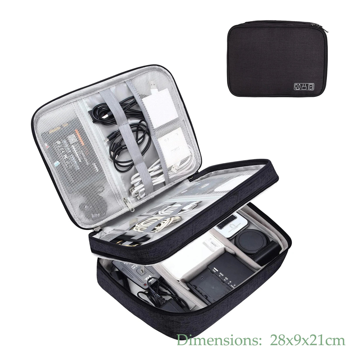 Portable Travel Cable Organizer Case Cable Storage Bag Waterproof Digital Electronic Accessories Organizer for USB Charger Plug