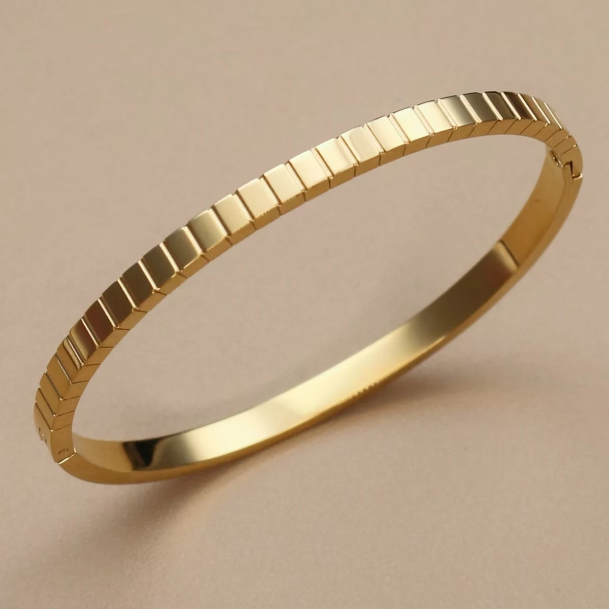 C8 Inlay Square Small Coloured Zircon Stainless Steel Gold Color Stacking Bracelet, Cubic Zircon Design Women's Jewellery Bangle