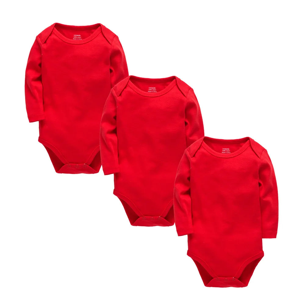 Solid White Baby Clothes Long Sleeve Cotton Baby Girls Boys Bodysuit Newborn body bebe 0-24 months Infant Jumpsuit