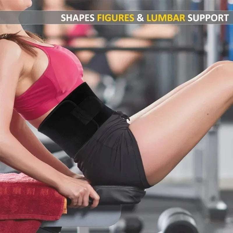 Sports Sweat Burst Waist Support Belt Shape Running Durable Waist Abdominal Fat Burning Training Belt Sauna Set Waist Trimmer