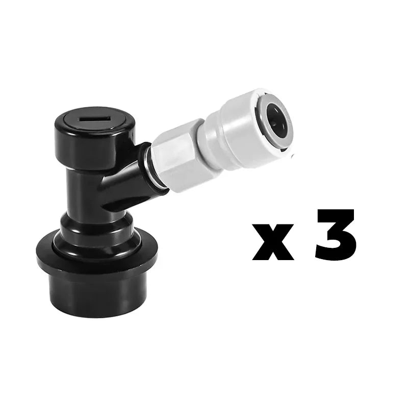 Wholesale Liquid Ball Lock Quick Disconnect with 3/8" Push-fit Quick Connector,Homebrew Beer/Gas Dispenser Quick Fitting Adapter