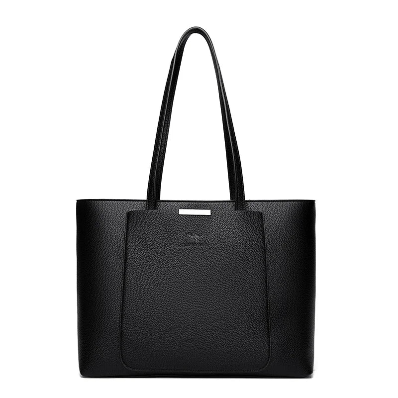 Solid Color Luxury Handbag Women Bags Designer HIgh Quality Leather Shoulder Bags for Women 2024 High Capacity Shopping Tote Bag
