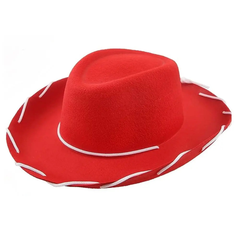 Funny Cowboy Accessory Cowboy Hat Performance Adjustable Felt Princess Hat Prop Dress-up Cosplay Costume Cowgirl Hat Birthday