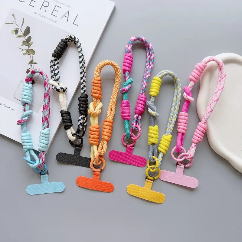 1Pc Cellphone Straps Hanging Cord Mobile Phone Lanyard Short Wrist Strap Charm Anti-lost Chain for Women Keychain Pendant