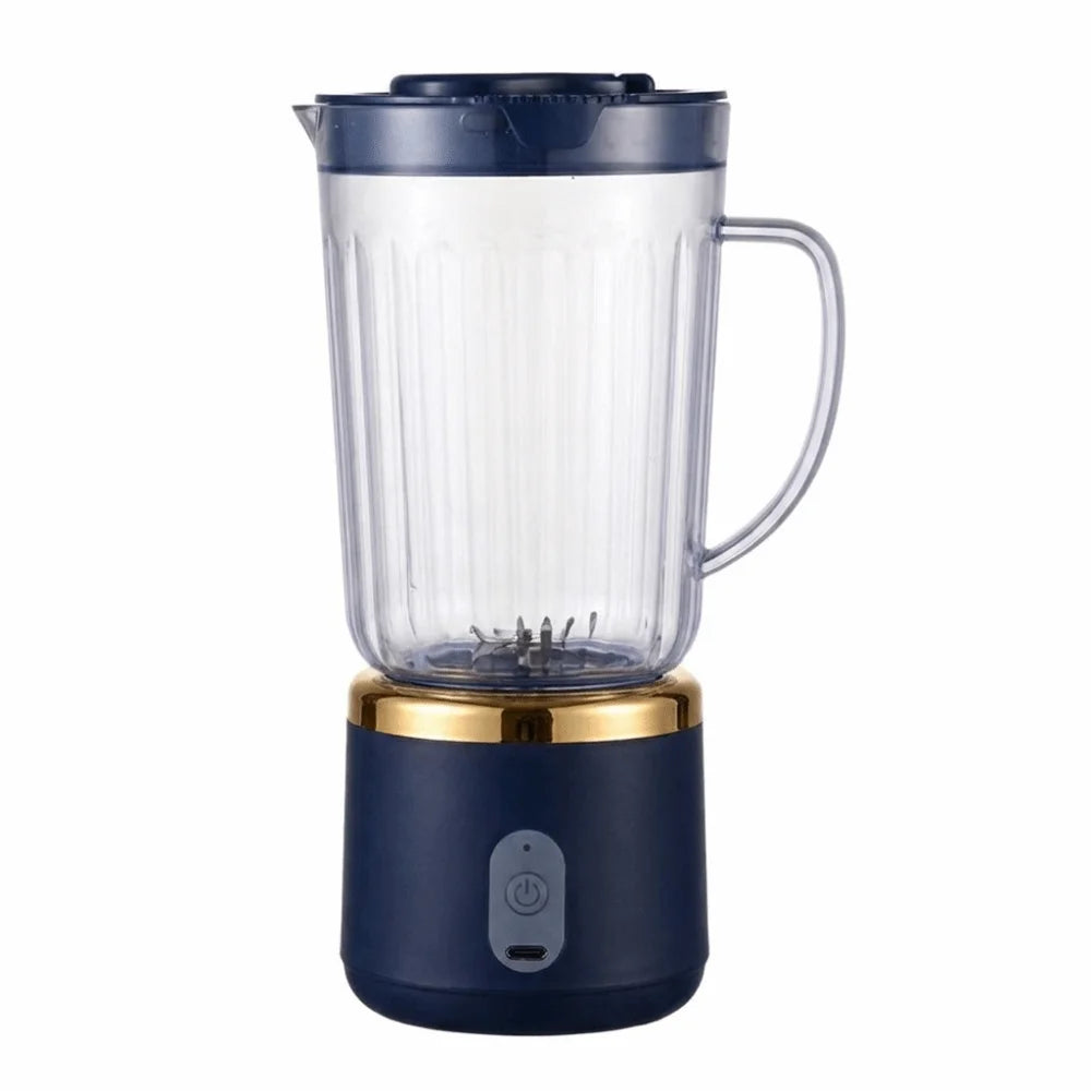 Double Cup Electric Juicer 700Ml Capacity Sharp Blades Portable Juicer Easy Disassemble Compact Size Smoothie Blender Gym Use